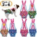 PACK of 2 or 6 Female Dog Diapers Washable Reusable with Suspenders for Small Pet 