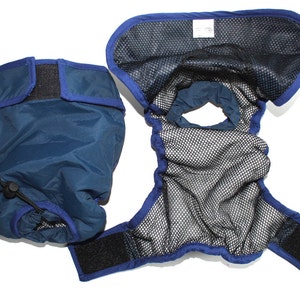 Dog Diaper Pants Female WASHABLE Reusable Absorbent Pad Lined For Small Medium Large Dogs Hook & Loop size XXS - XXXL