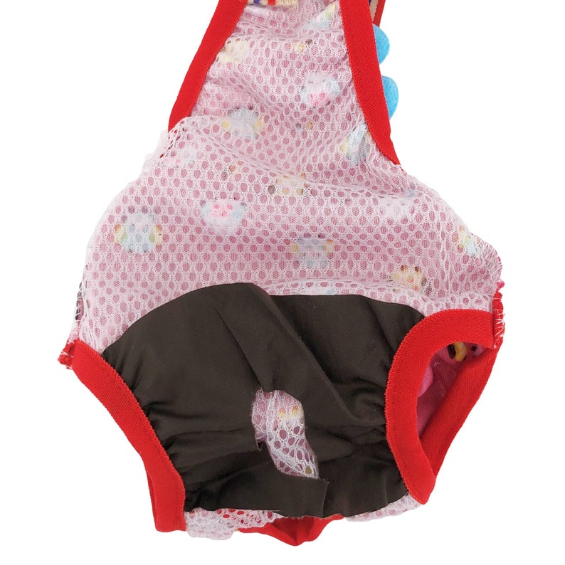 SET of 3 COLORS Diapers Sanitary Pants Stay On Female Suspenders For SMALL Dog PinkBlueHot Pink