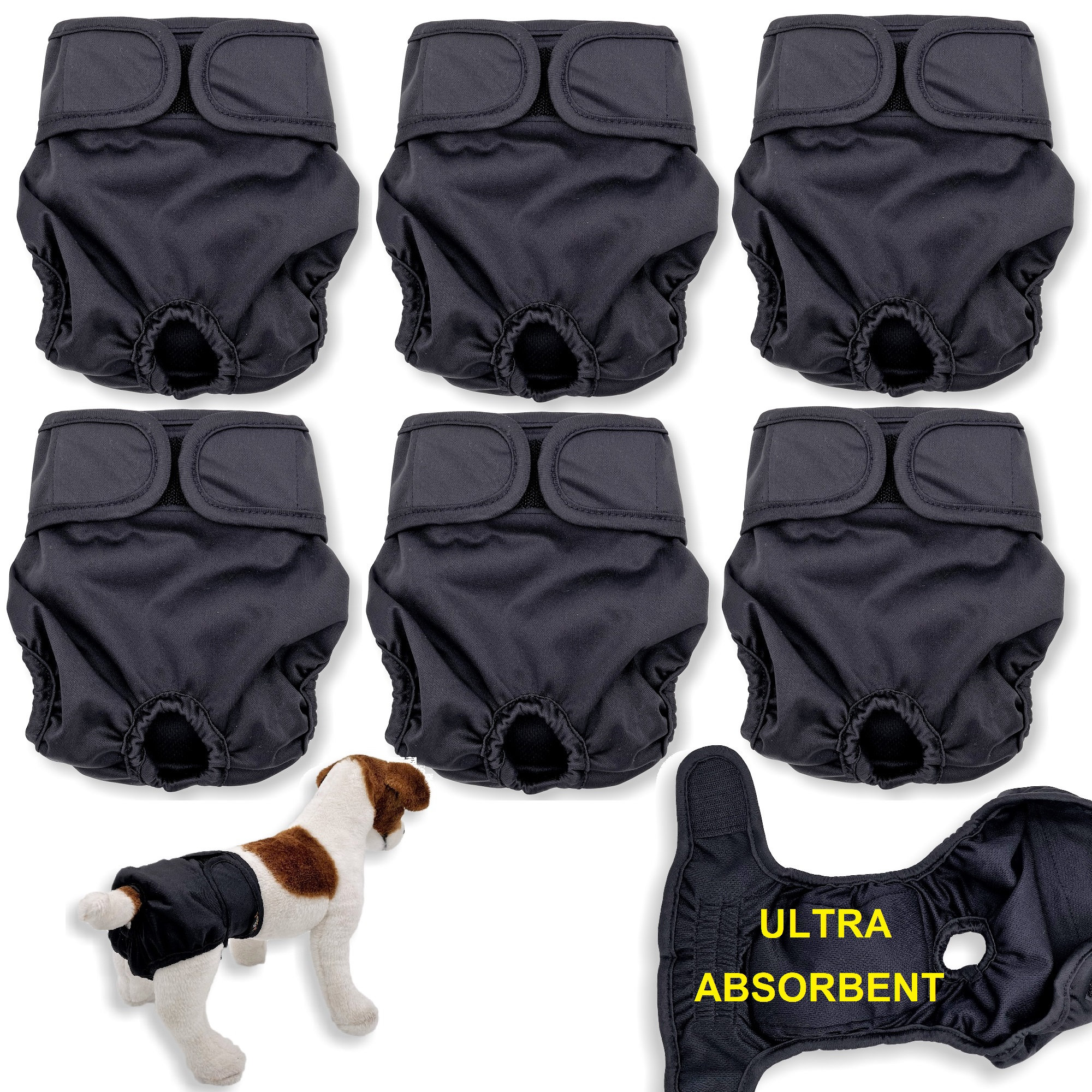 KYAIGUO Dog Diapers Female Dress Reusable Female Dog Diapersdress Washable Dog Period Diapers Cover Floral Pattern For Small Medium Dog