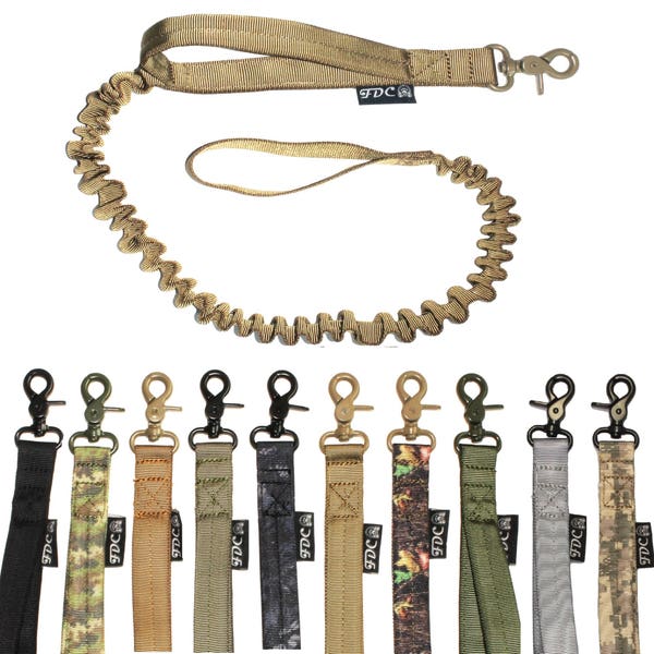 Tactical Dog Leash Control Handle Police Military Training Army Elastic Bungee