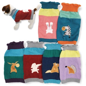 Dog Sweater Knitted Fashion Warm Soft Winter Clothes for Small Large Pet Cat Puppy XXS - XL