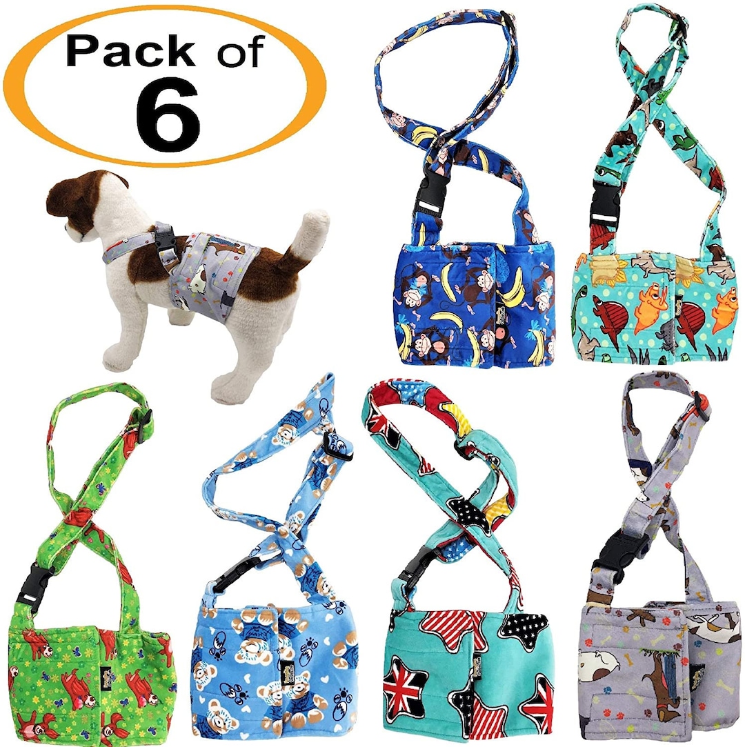 PACK of 6 Dog Diaper Belly Band Wrap Soft FLEECE With Etsy