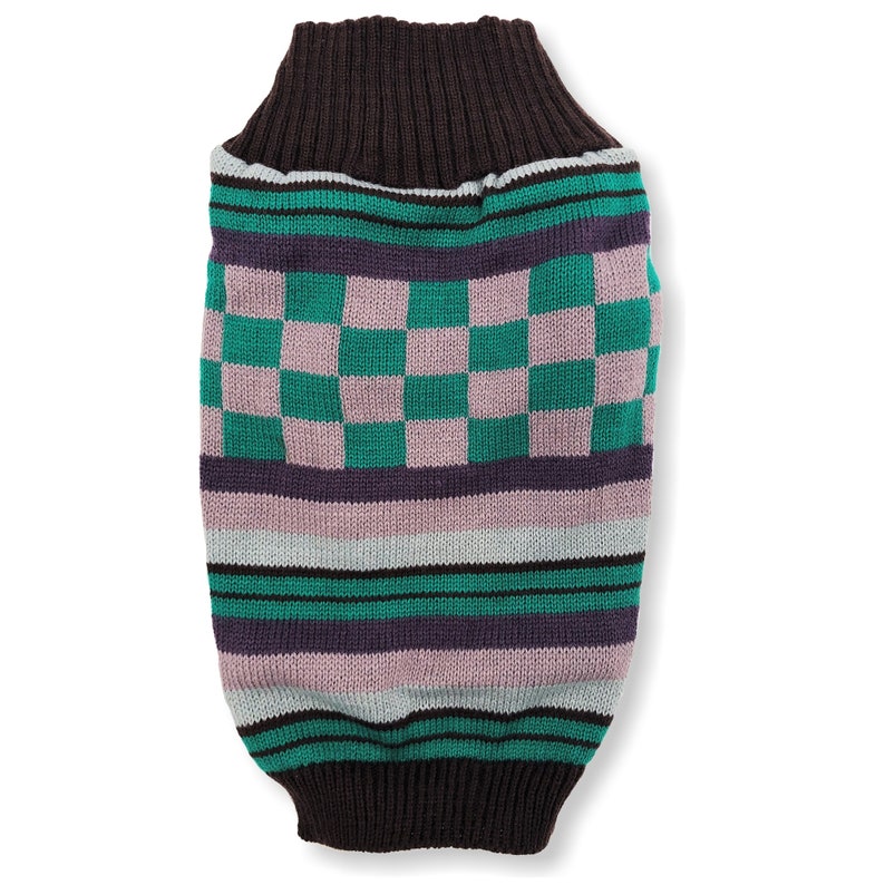 Dog Sweater Knitted Fashion Warm Soft Winter Clothes for Small Large Pet Cat Puppy XXS XL Stripes Squares