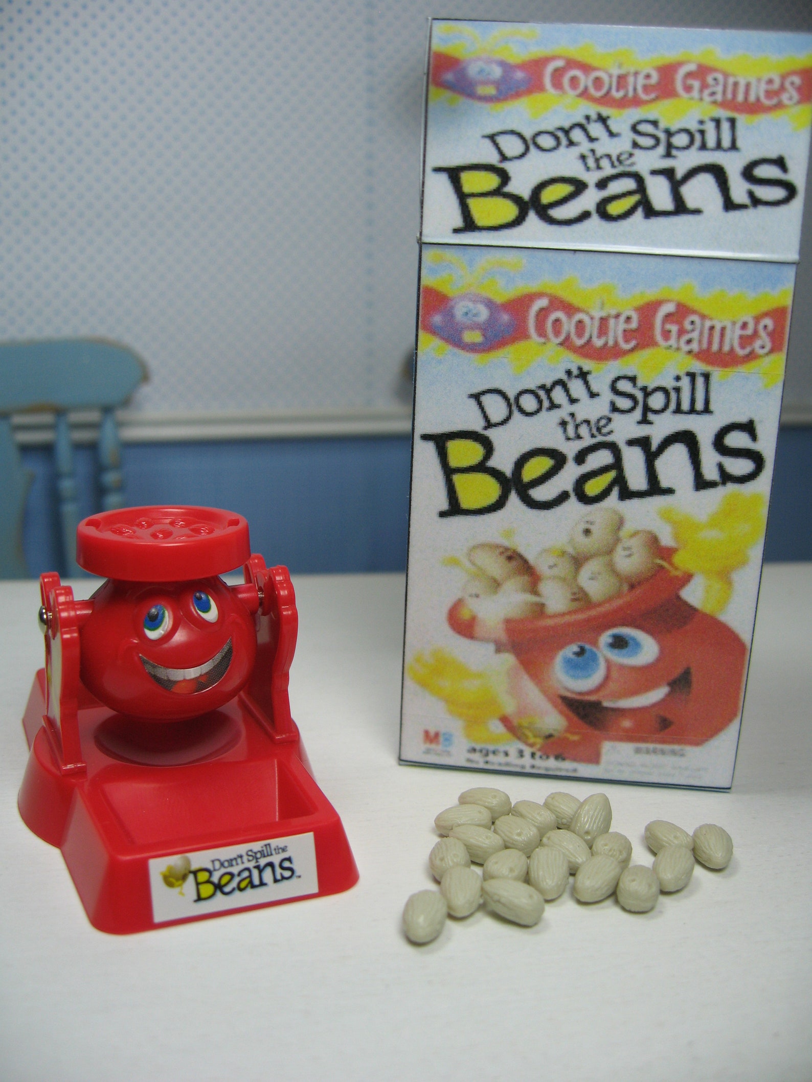 Miniature Game Dont Spill the Beans Kids Game Playscale 1/6 Etsy
