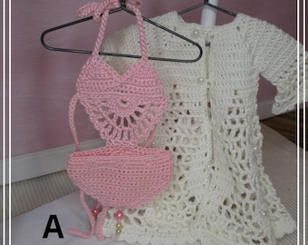 BJD clothes for YoSD darladelights spampy handmade outfits dresses shoes crochet knit / 1/6 BJD little fee handmade