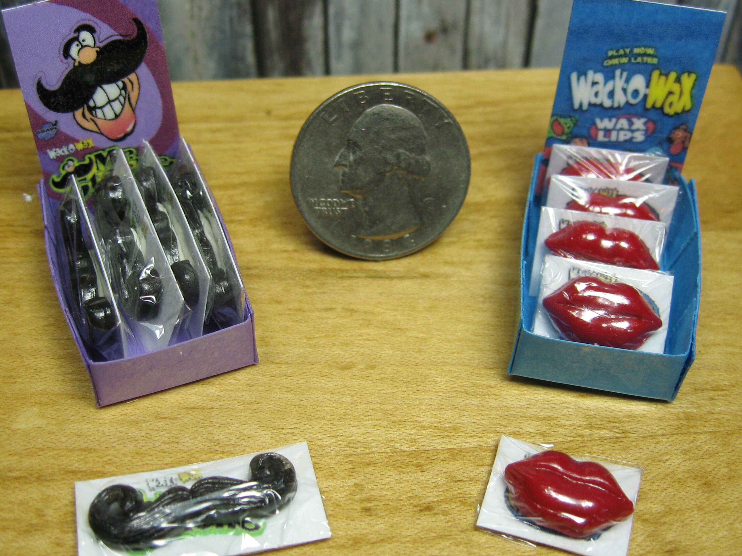 Candy shop blythe 1/6 miniature play scale wax lips mustache Etsy
