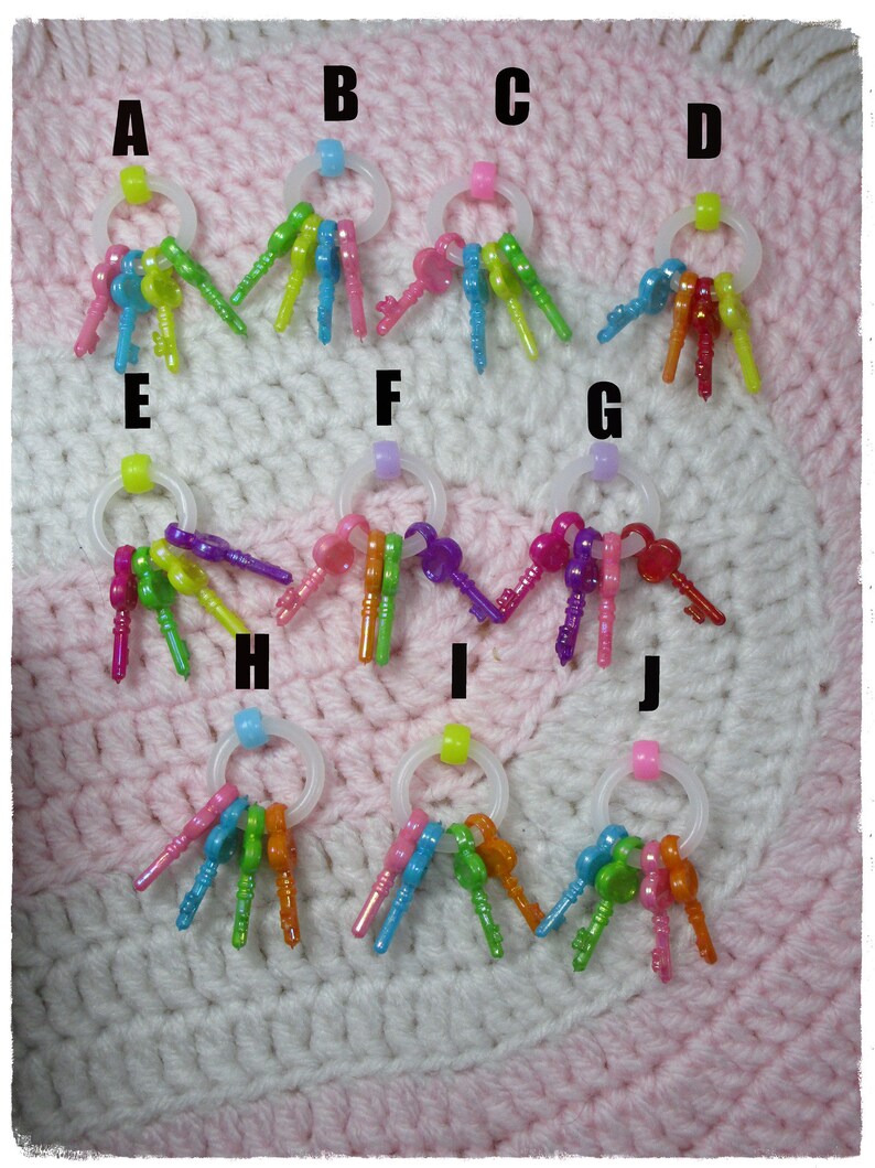 Baby key ring toy rattle vintage retro miniature playscale Etsy