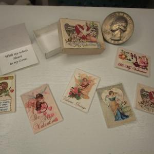 Mini tarjetas de felicitación, juegos de miniaturas vintage, fiesta, cumpleaños, día de la madre, Blythe, Holala