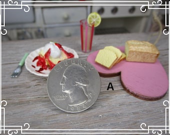 Escala 1: 6 Conjunto de pastel en miniatura Play Scale para Blythe Momoko Fashion Doll Kitchen or Bakery