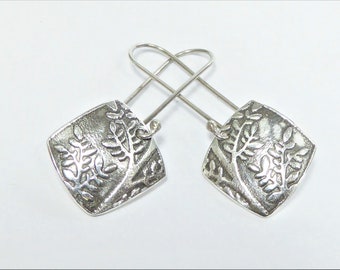 Leafy Branches Sterling Silver Earrings