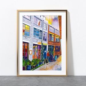 Leeds Art Print, Headrow House, Leeds Poster, Beer Hall, Ox Club, The Headrow, Leeds City Painting, Leeds Gift Idea, A3, A4, A2