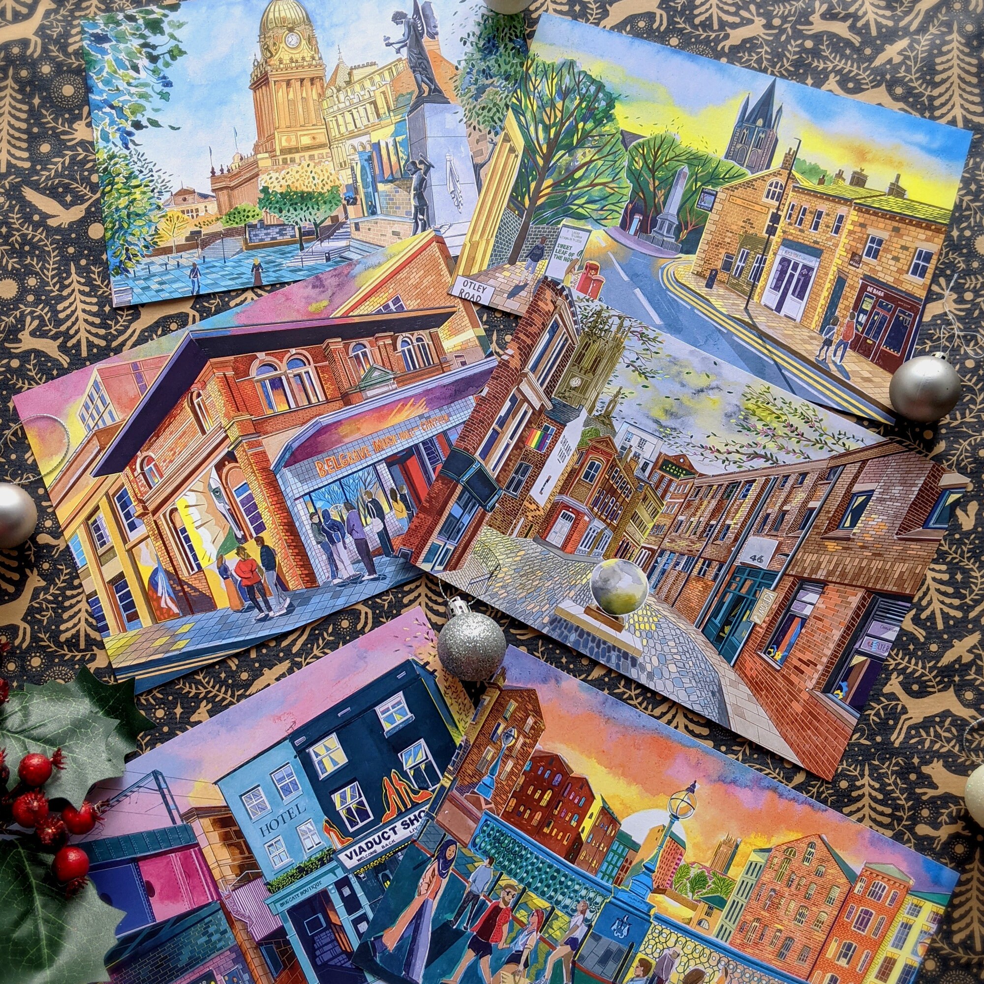 Leeds Artwork Gift Set 6 X A5 Prints Leeds Gift Idea Etsy UK