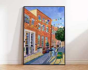 Leeds University Union, Artwork Print, A4, A3, A2
