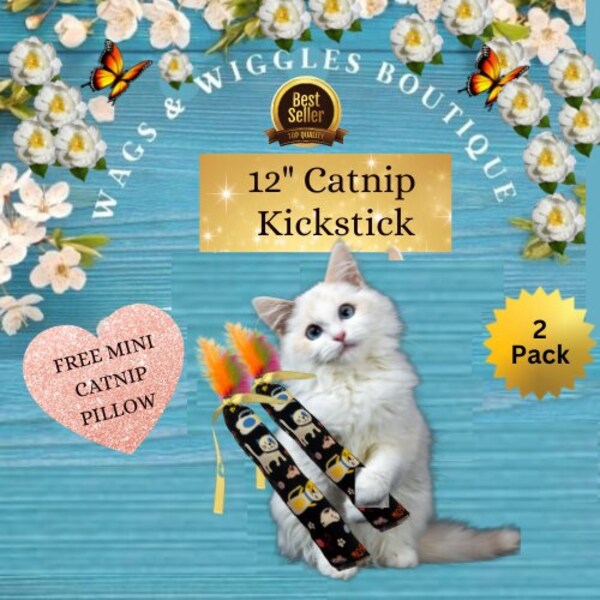 Cat Toy, Catnip Kicker Toy, Cat Lover Gift, Catnip Cat Toy, Durable Cat Toy, Cat Kicker Toy, Stuffed Cat Toy, Kitty Kicker
