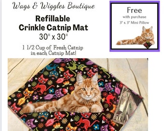cat crinkle mat