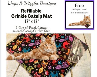 cat crinkle mat