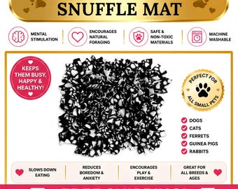 Pet Snuffle Mat, Fleece Foraging Toy (Dogs, Cats, Rabbits)