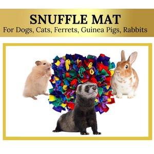 Interactive Snuffle Mat for Dogs & Cats: Stress Relief Puzzle Feeder