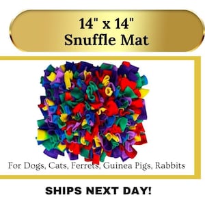 Snuffle Mat: Enrichment Toy for Cats and Dogs (Handmade, Fleece)