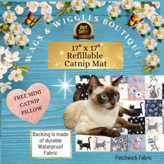 17 X 17 Refillable Catnip Blanket All Natural Etsy