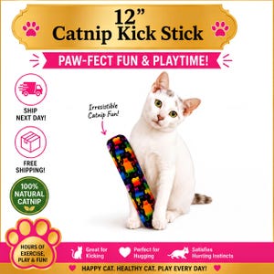 Fresh Catnip Kick Toy: Durable Handmade Indoor Cat Kicker
