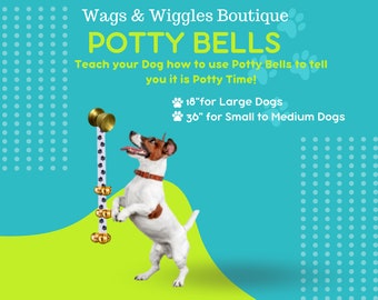 Potty Bells, Dog Potty Training, Dog Bells, Dog Door Bell, Paw Bells, Large Dog Potty Bells, Service Dog, New Puppy Gift