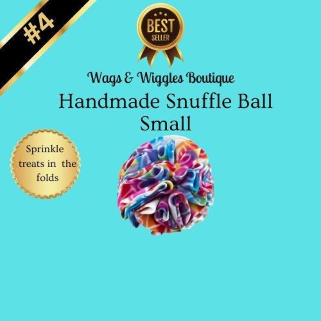 Snuffle Ball, Treat Dispensing Toy, Slow Feeder, Cat Toy, Dog Toy for