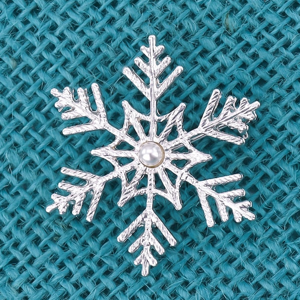 Snowflake Brooch Pin - Etsy