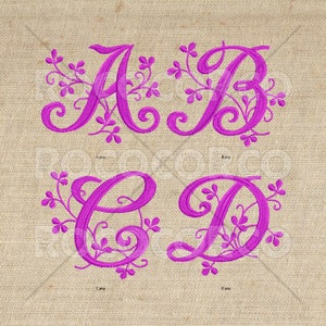 V_EMBROIDERY ALPHABET - Blomster_12