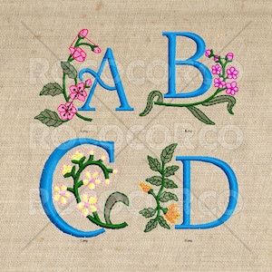 V_EMBROIDERY_ALPHABET -  Blomster_6