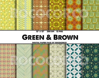 50%_OFF SALE___12 color set Pattern Digital Paper Pack, Scrapbook Geometric Papers, Instant Download, 12"x12" Patterns Backgrounds.