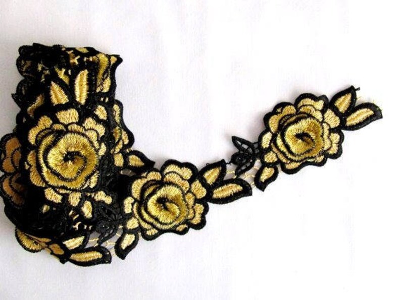 12 pcs 24 pcs Guipure Lace Daisy Motifs Sew On Flower Applique Patch