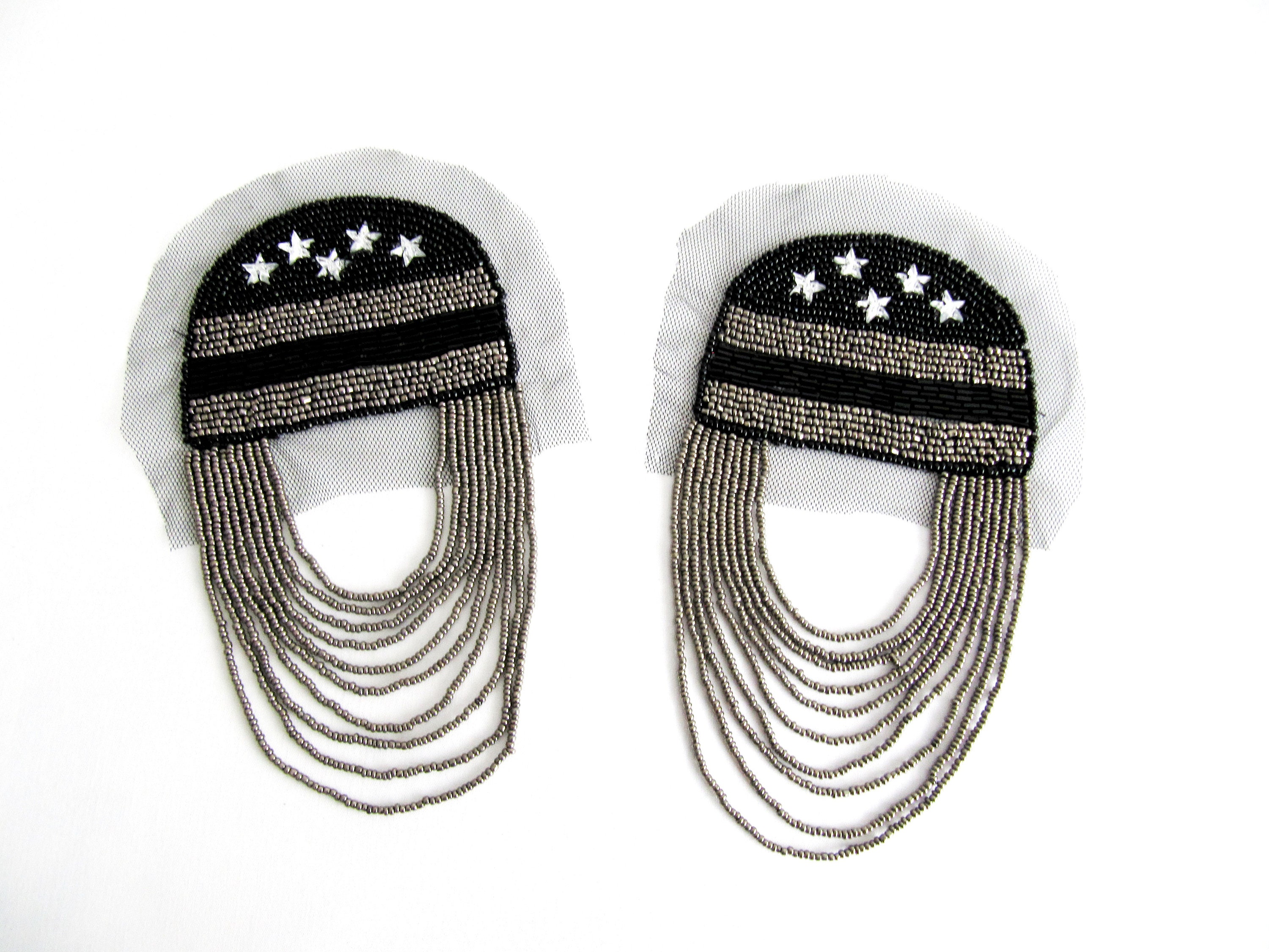 Doli Epaulettes With StarBeaded Shoulder PadsCostume Etsy