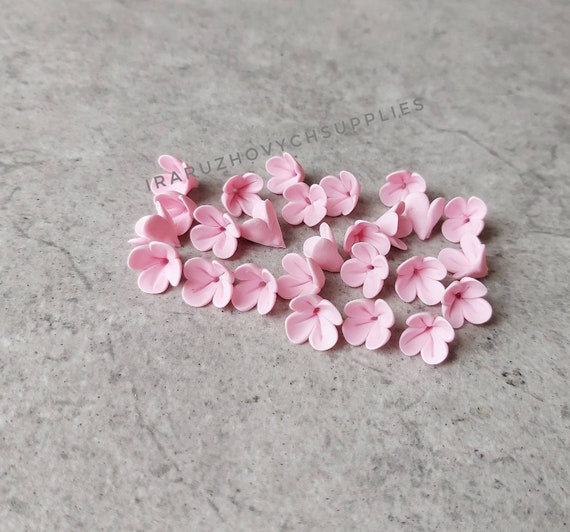 Mix Polymer Fimo Clay Beads, Rose Flower Spacer Beads, 30 mm Polymer B –  Triveni Crafts