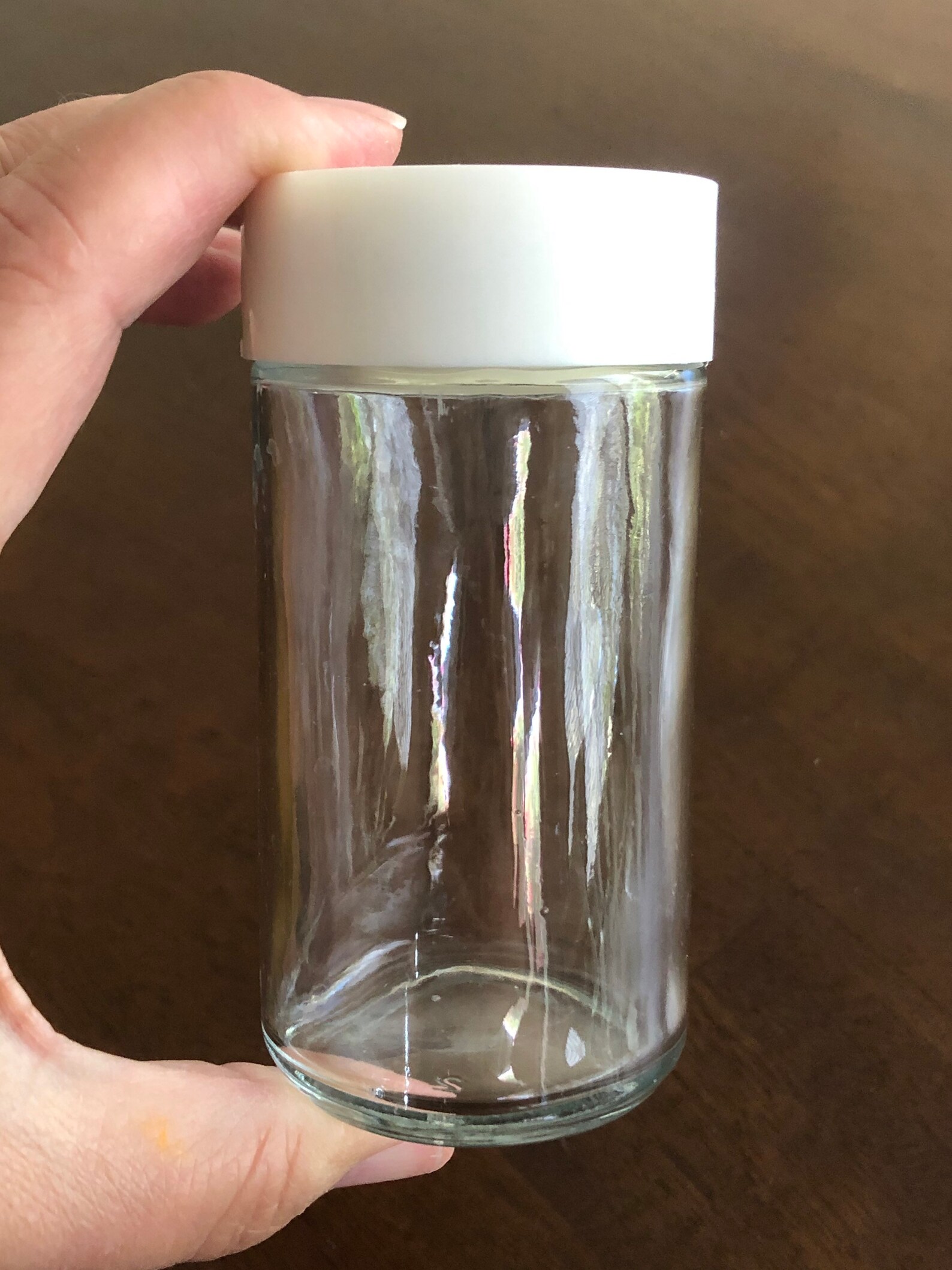 Clear Glass Spice Jars With White Lids Lot of 6 for Spice Rack Etsy