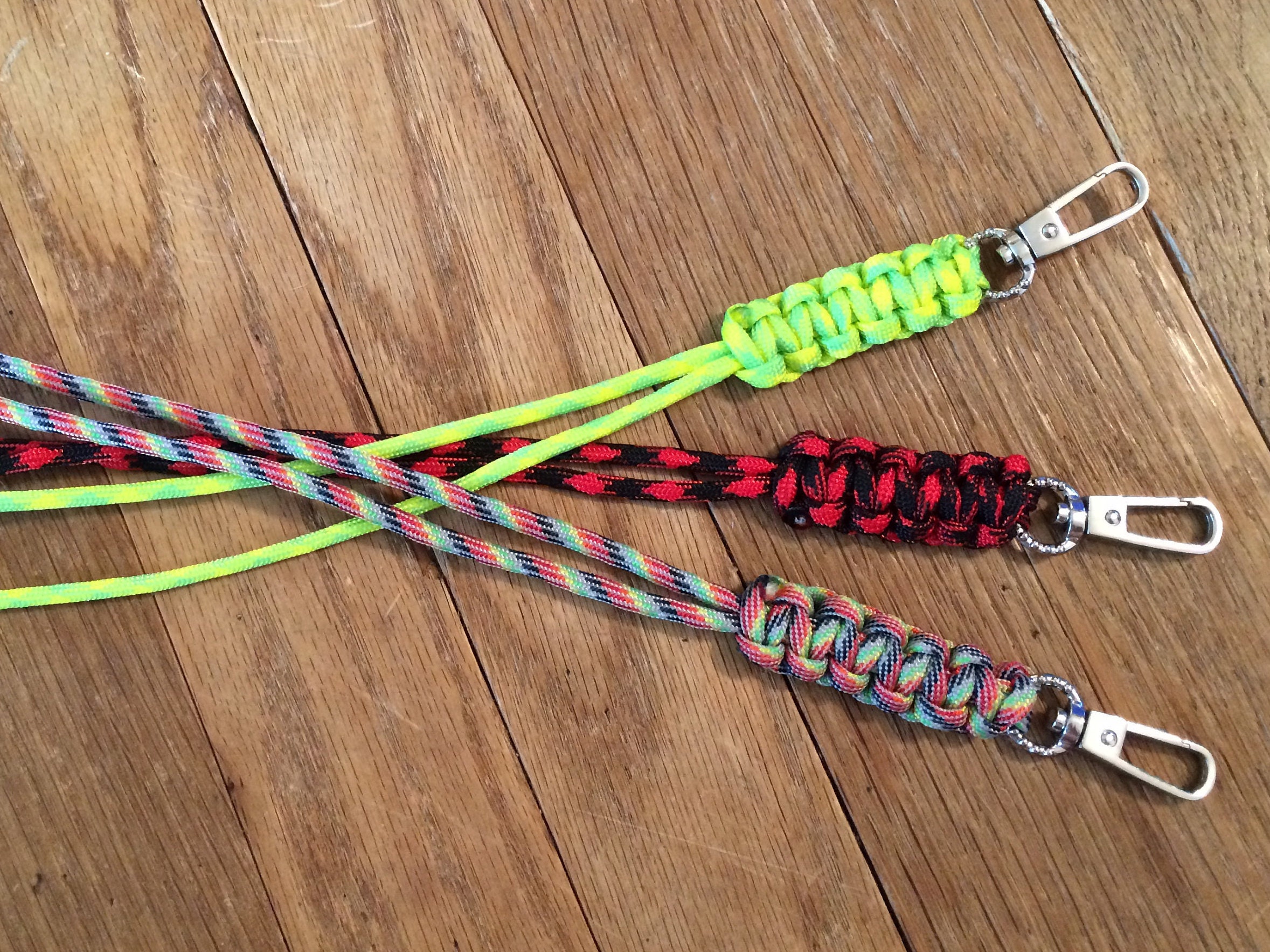 Handmade Paracord Lanyard ID Tag Holder ID Lanyard ID Badge Etsy