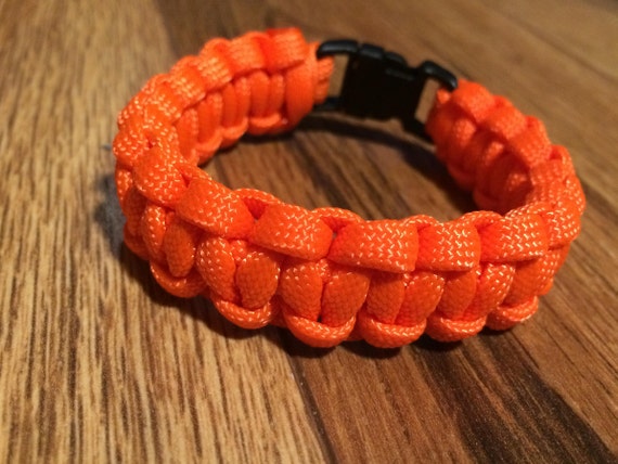 orange paracord bracelet