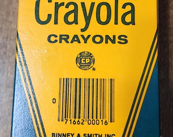 Vintage 1970s Crayola 16 Crayons Box – Binney & Smith New York