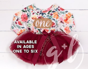 fall first birthday outfit girl