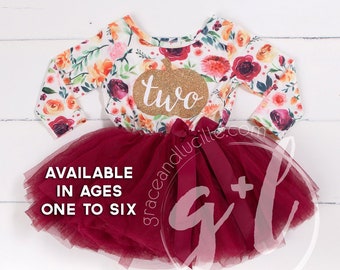 Second Birthday outfit girl, fall floral outfit, second birthday outfit, pumpkin, fall birthday outfit,  Floral dress, long sleeve