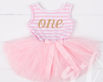 First Birthday outfit for girls, Girls first birthday dress, Blush birthday dress