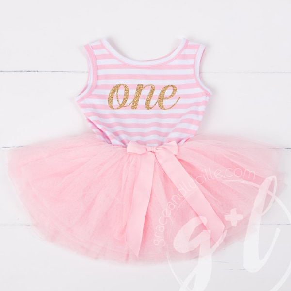 First Birthday outfit for girls, Girls first birthday dress, Blush birthday dress