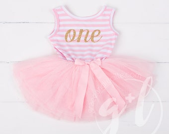 First Birthday Outfit, First Birthday dress, gold glitter, tutu dress, for girls or toddlers