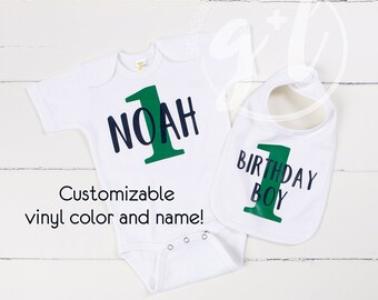 First Birthday Outfit Boy 1st Birthday Shirt Personalized Smash Cake Outfit ANY AGE