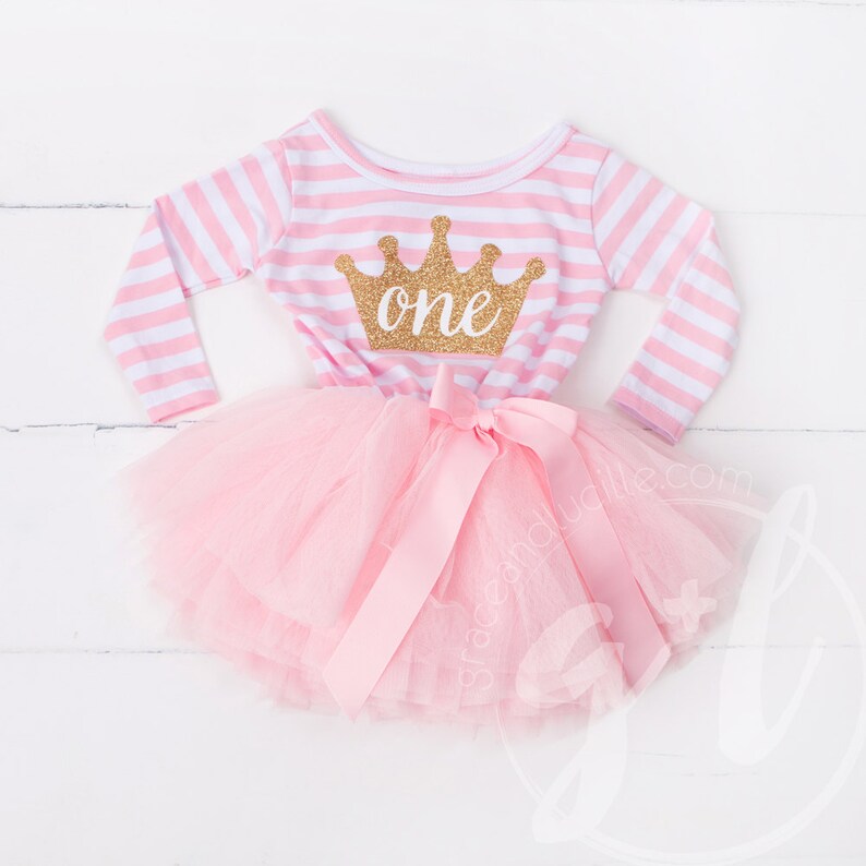 long sleeve first birthday dress