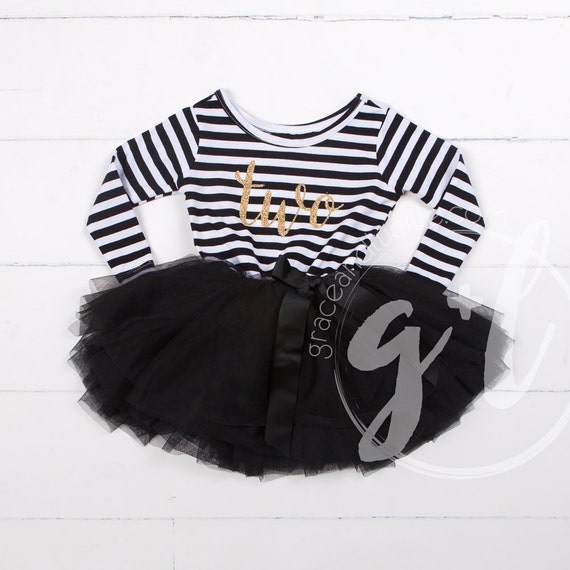 black and white birthday outfit