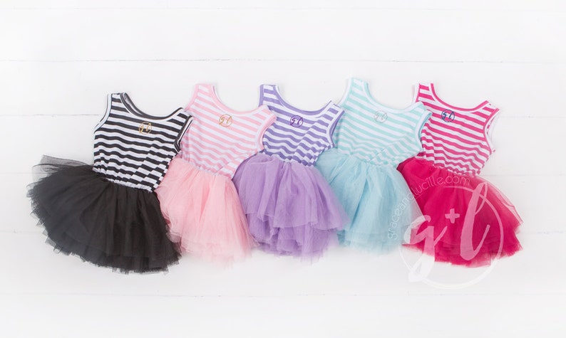 Third Birthday dress with navy glitter letters and bright pink tutu for girls Custom Name or Age Third Birthday Outfit