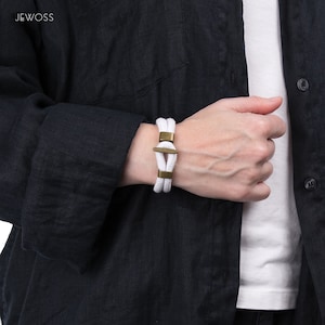 Nautical Rope Bracelet – Unisex Paracord Bracelet with Anchor Clasp – Outdoor Style Gift