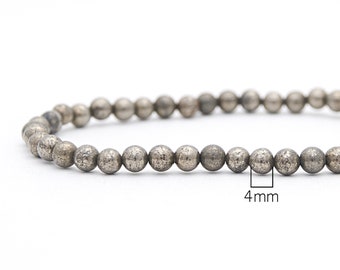 Abundance and prosperity Pyrite bracelet. Skinny minimalist bracelet gift. Positivity, Success jewelry / 4mm